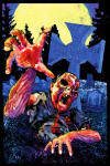 Zombie Graveyard Blacklight Poster