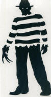 Freddy Krueger Standing Vinyl Decal