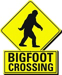 Big Foot Crossing Funky Chunky Magnet